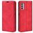 Mobigear Retro Slim Motorola Moto G42 Hülle Klapphülle Geldbörse - Rot