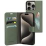 Mobiparts Classic Wallet iPhone 15 Pro Hülle Klapphülle Geldbörse - Stone Green
