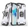 Mobigear Armor Ring iPhone 13 Pro Hülle Hardcase Backcover Stoßfest mit Ringhalter - Silber