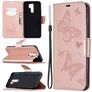 Mobigear Butterfly Xiaomi Redmi 9 Hülle Klapphülle Geldbörse - Roségold
