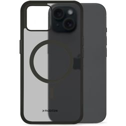 Mobilize Hybrid iPhone 15 MagSafe Hülle Hardcase Backcover Stoßfest - Schwarz