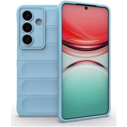 Mobigear Bumpy Samsung Galaxy S26 Hülle Flexibles TPU Backcover - Blau