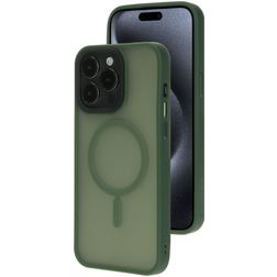 Mobiparts Hardcover iPhone 15 Pro Max MagSafe Hardcase Backcover - Satin Green
