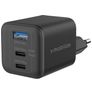 Mobilize Wall Charger Triple USB / USB-C Power Delivery 65W - Schwarz