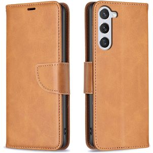 Mobigear Excellent Samsung Galaxy S25 Hülle Klapphülle Geldbörse - Cognac