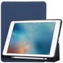 Mobigear Tri-Fold Gel iPad Pro 10.5 Zoll (2017) Hülle TPU,Kunstleder Klapphülle + Stifthalter - Blau