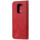 Mobigear Zipper Xiaomi Redmi Note 9 Hülle Klapphülle Geldbörse - Rot