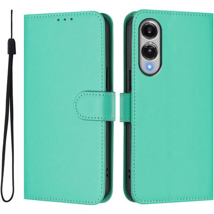 Mobigear Urban Wallet Samsung Galaxy S25 Edge Hülle Klapphülle Geldbörse - Grün