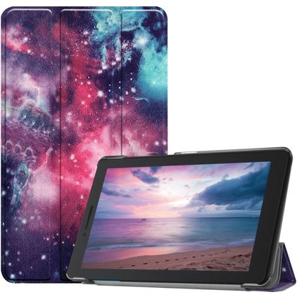 Mobigear Tri-Fold Lenovo Tab E8 Hülle Klapphülle - Galaxis