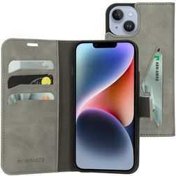 Mobiparts Classic Wallet iPhone 14 Hülle Klapphülle Geldbörse - Granite Grey