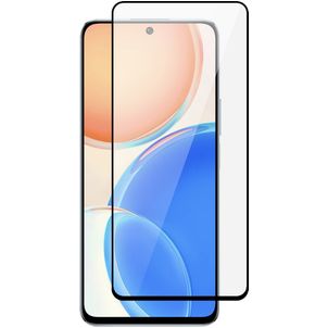 Mobigear Premium HONOR X8 Panzerglas Gehärtetes Glas Displayschutz - Hüllenfreundlich - Schwarz