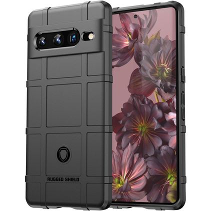 Mobigear Rugged Shield Google Pixel 7 Pro TPU (flexibel) Backcover Shockproof - Schwarz