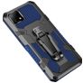 Mobigear Armor Stand Realme C21 Hülle Hardcase Backcover Stoßfest mit Ständer - Blau