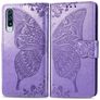 Mobigear Butterfly Samsung Galaxy A70 Hülle Klapphülle Geldbörse - Lila