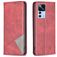 Mobigear Rhombus Slim Xiaomi 12T Hülle Klapphülle - Rot
