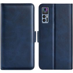 Mobigear Slim Magnet TCL 30 Plus Hülle Klapphülle Geldbörse - Dunkelblau