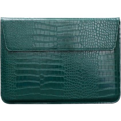 Mobigear Envelope Croco Laptop Sleeve 12 Zoll Laptop Hülle - Grün
