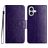 Mobigear Flowers iPhone 16 Plus Hülle Klapphülle Geldbörse - Lila