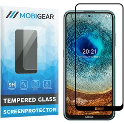 Mobigear Premium Nokia X10 Panzerglas Displayschutz - Hüllenfreundlich - Schwarz