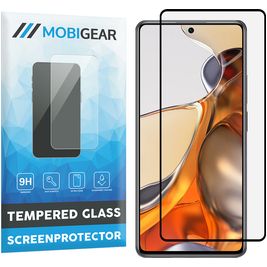 Mobigear Premium Xiaomi 11T Pro Panzerglas Gehärtetes Glas Displayschutz - Hüllenfreundlich - Schwarz