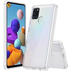Mobigear Crystal Transparent Samsung Galaxy A21s Hardcase Backcover - Transparent