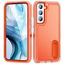 Mobigear Rugged Stand Samsung Galaxy S23 Hülle Hardcase Backcover Stoßfest mit Ständer - Orange