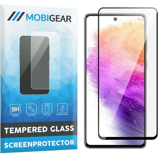 Mobigear Premium Samsung Galaxy A53 Panzerglas Gehärtetes Glas Displayschutz - Hüllenfreundlich - Schwarz