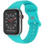 Mobigear Sport Dual Silikon Apple Watch Armband Pin-and-Tuck-Verschluss - 49/46/45/44 mm - Türkis