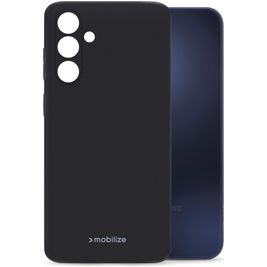 Mobilize Rubber Gelly Samsung Galaxy A15 Hülle Flexibles TPU Backcover - Matt Black