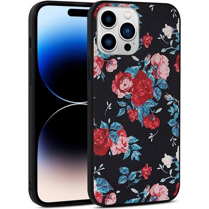 Mobigear Flowers iPhone 14 Pro Max Hülle Hardcase Backcover - Model 2