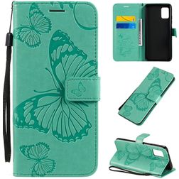 Mobigear Butterfly Samsung Galaxy A51 5G Klapphülle Portemonnaie - Türkis