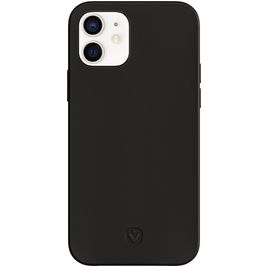 Valenta Snap Luxe iPhone 12 Mini Hülle Echtes Leder Backcover - Schwarz