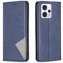 Mobigear Rhombus Slim Motorola Moto G23 Hülle Klapphülle - Blau