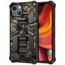 Mobigear Armor Stand iPhone 13 Hülle Hardcase Backcover Stoßfest mit Ständer - Grün