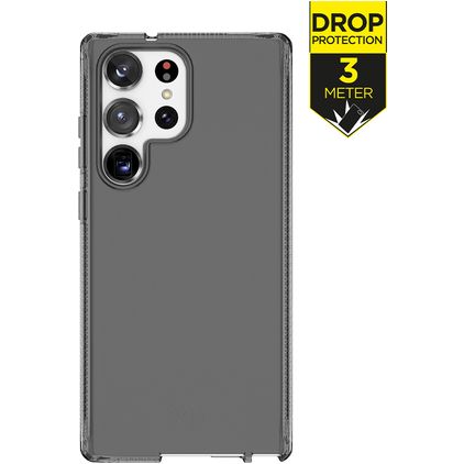 ITSkins SpectrumClear-R Samsung Galaxy S23 Ultra Hülle Flexibles TPU Backcover Stoßfest - Smoke