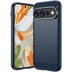 Mobigear Brushed Slim Google Pixel 11 Pro Hülle Flexibles TPU Backcover - Blau