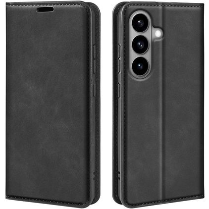 Mobigear Retro Slim Samsung Galaxy S26 Hülle Klapphülle Geldbörse - Schwarz