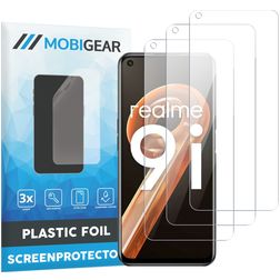 Mobigear Realme 9i Displayschutz Schutzfolie - Hüllenfreundlich (3er Pack)
