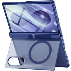 Mobigear Kickstand Samsung Galaxy Z Fold 8 MagSafe Hardcase Backcover Shockproof mit Ständer - Blau
