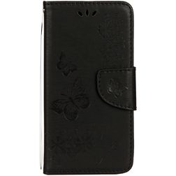 Mobigear Butterfly iPhone XS Hülle Klapphülle Geldbörse - Schwarz