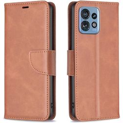 Mobigear Excellent Motorola Edge 40 Pro Hülle Klapphülle Geldbörse - Braun