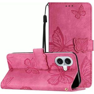 Mobigear Butterfly iPhone 17 Hülle Klapphülle Geldbörse - Rot