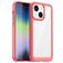 Mobigear Crystal iPhone 14 Hülle Hardcase Backcover - Transparent / Rot