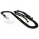 Mobiparts Phonecord Universal-Handykette einstellbar - Schwarz