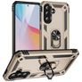 Mobigear Armor ring Samsung Galaxy A37 Hülle Hardcase Backcover Stoßfest mit Ringhalter - Gold