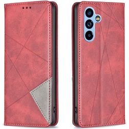 Mobigear Rhombus Slim Samsung Galaxy A54 Klapphülle - Rot