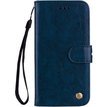 Mobigear Wallet Huawei P Smart (2018) Hülle Klapphülle Geldbörse - Blau