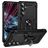 Mobigear Armor ring Samsung Galaxy S25 FE Hardcase Backcover Shockproof mit Ringhalter - Schwarz
