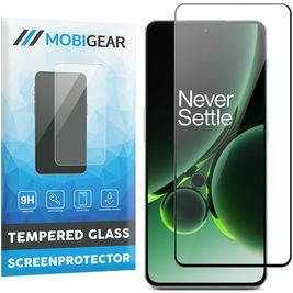Mobigear Premium OnePlus Nord 3 Panzerglas Gehärtetes Glas Displayschutz - Hüllenfreundlich - Schwarz