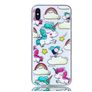 Mobigear Design iPhone XS Max Hülle Flexibles TPU Backcover - Einhorn